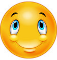 thinking emoticon smiley vector image vector image
