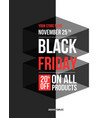 black friday sale design template vector image