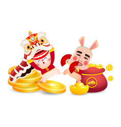 Happy chinese new year 2023 year of the rabbit fun