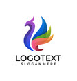 abstract phoenix designs template vector image vector image