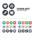 condom safe sex icons lovers gay couple sign vector image