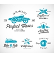 retro style surfing labels logos or t vector image vector image
