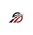 road logo template vector image vector image