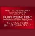 modern linear font vector image