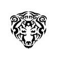 tribal bear black animal print for t vector image