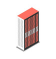 metropolis wide skyscraper composition vector image