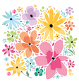 floral background in pastel colors vector image
