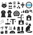 great set of icons about lovely cat vector image
