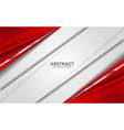 modern abstract white and red background with 3d vector image