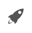 simple line icon rocket start up business sign vector image