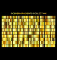 golden yellow glossy gradient gold metal foil vector image