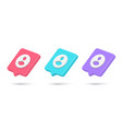 realistic quick tips friend request social network vector image vector image