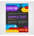 abstract arrows geometric poster template vector image