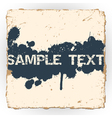 ink blots on old paper vector image