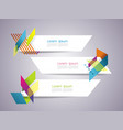 info banners with geometric simple shapes vector image vector image