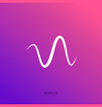 radio wave icon pulse beat line sound vector image vector image