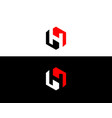 letter h logo icon design vector image vector image