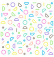 circle half-circle line pattern colorful pastel vector image vector image