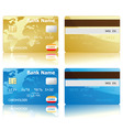 credit cards vector image vector image