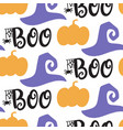 halloween cute seamless pattern vector image vector image