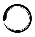 enso zen brush circle art design icon vector image
