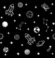 childish seamless pattern hand drawn elements vector image