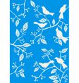 floral background birds vector image vector image