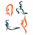 woman sport vector image vector image
