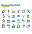 flat line icon pack for designers and developers vector image