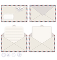 mail envelope and postcard vector image