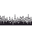 seamless bw irregular round lines halftone pattern vector image