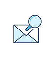 magnifier with envelope email message search vector image vector image