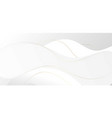 abstract luxury white and grey wave shape vector image
