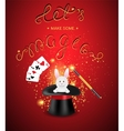 magic show template vector image
