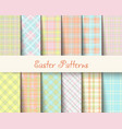 easter tartan patterns vector image