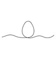 egg line art continuous one line drawing whole vector image vector image