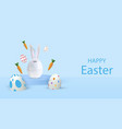 happy easter holiday background festive design vector image vector image
