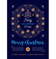 christmas poster holiday xmas party flyer vector image vector image