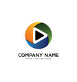 color video logo icon design vector image vector image