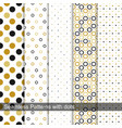 collection of geometric seamless patterns vector image