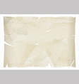 crumpled sheet of old paper vector image