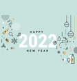 happy new year 2022 greeting card vector image vector image