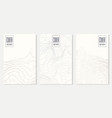 abstract wave set design templates vector image