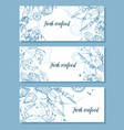 seafood poster vector image vector image