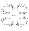 set of vintage frames vector image