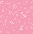 simple food and drink icon seamless pattern vector image vector image