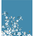 spring floral background vector image