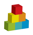 block tower vector image vector image