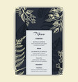 card for wedding invitation vector image