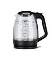 electric kettle realistic composition vector image